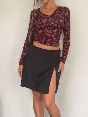 90's Y2K Black mini skirt